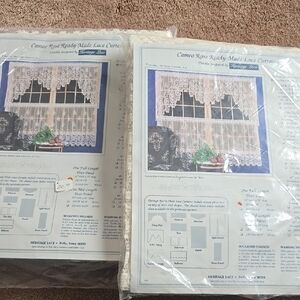 2 Heritage Lace 30x70 Ecru door panels